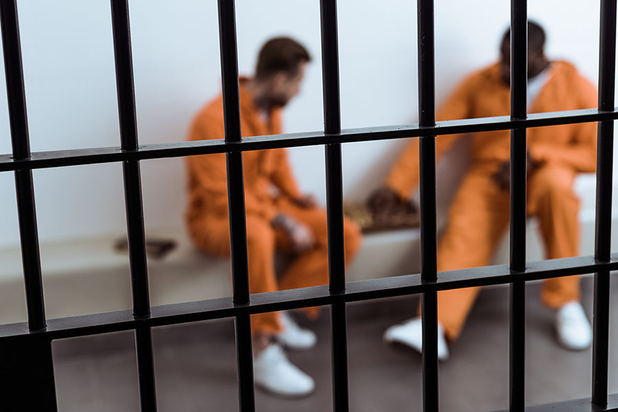 two prisoners playing chess