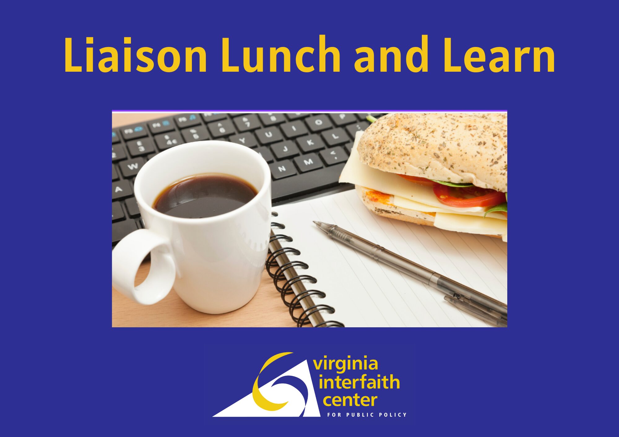image of coffee cup and sandwich near laptop