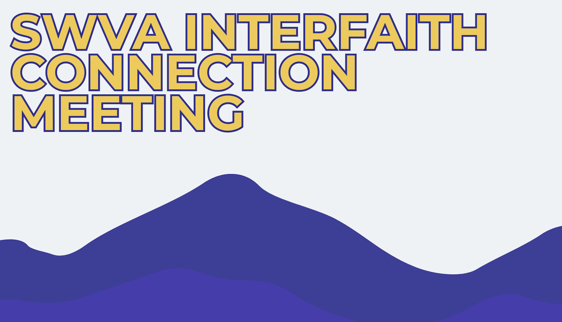 SWVA Interfaith Connection Meeting